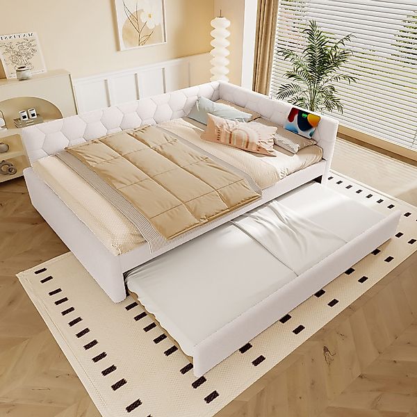 HAUSS SPOLE Schlafsofa 140x200cm mit Nachttischlampe, günstig online kaufen