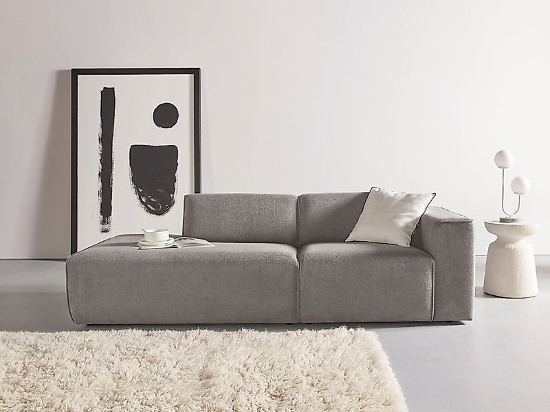 andas 2-Sitzer "Noord mit Kedernaht, Breite 227 cm", Cord, Struktur, Websto günstig online kaufen