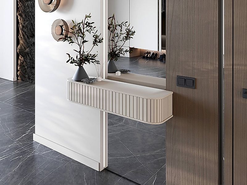 MOEBLINE Schminktisch Schminkkommode Hängeschrank für den Flur ZILLO kaschm günstig online kaufen