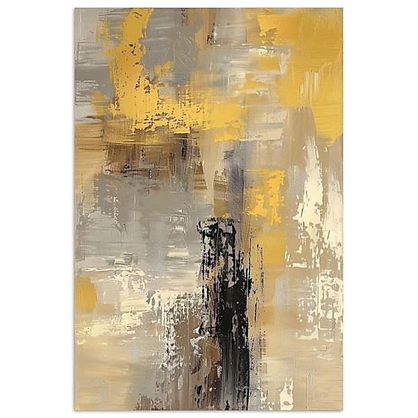 MuchoWow Poster Abstrakt - Gelb - günstig online kaufen