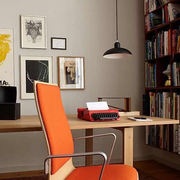 FRITZ HANSEN Pendellampe Kaiser Idell 6631-P, schwarz, matt günstig online kaufen