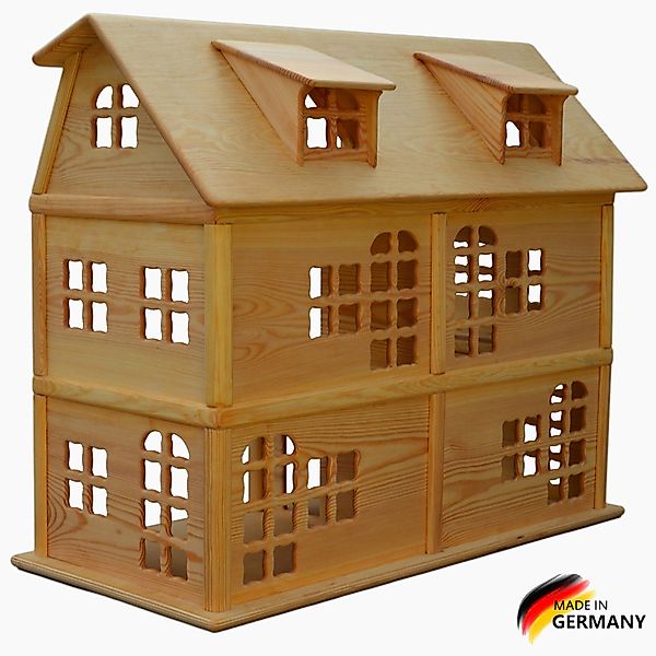 Madera Spielzeuge Puppenhaus Puppenhaus aus Kiefern günstig online kaufen