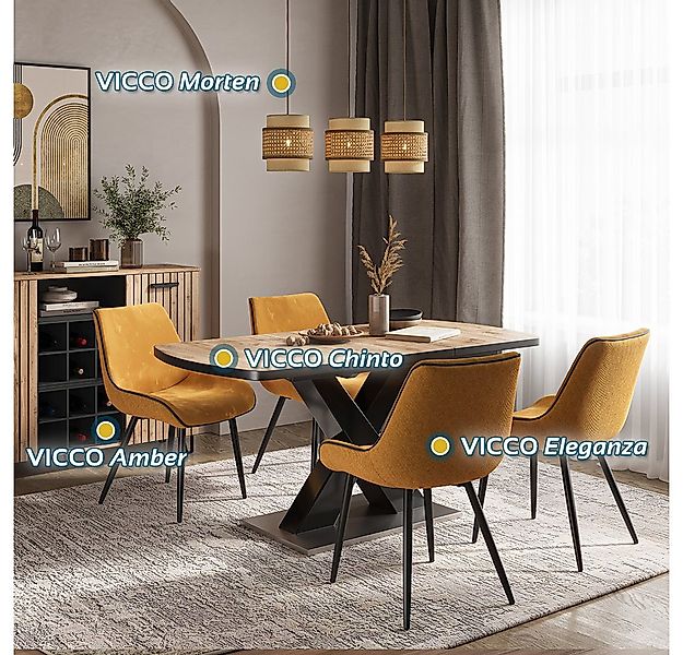 Vicco Lowboard Amber, Braun/Braun, 100.2 x 48.5 cm mit Schublade und Tür günstig online kaufen