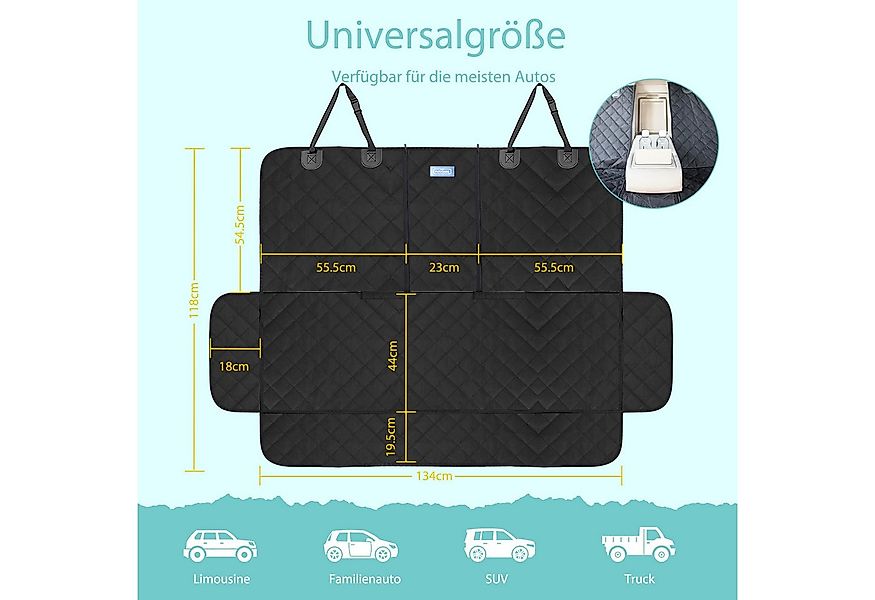 nobleza Tier-Autoschondecke Hundedecke Auto Rückbank Wasserdicht günstig online kaufen