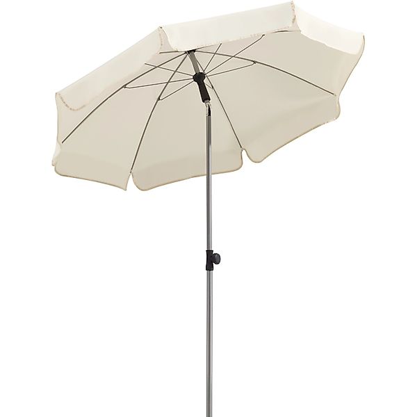 Schneider Balkonschirme Locarno Ø 150 cm Natur mit Push-Up Mechanik günstig online kaufen