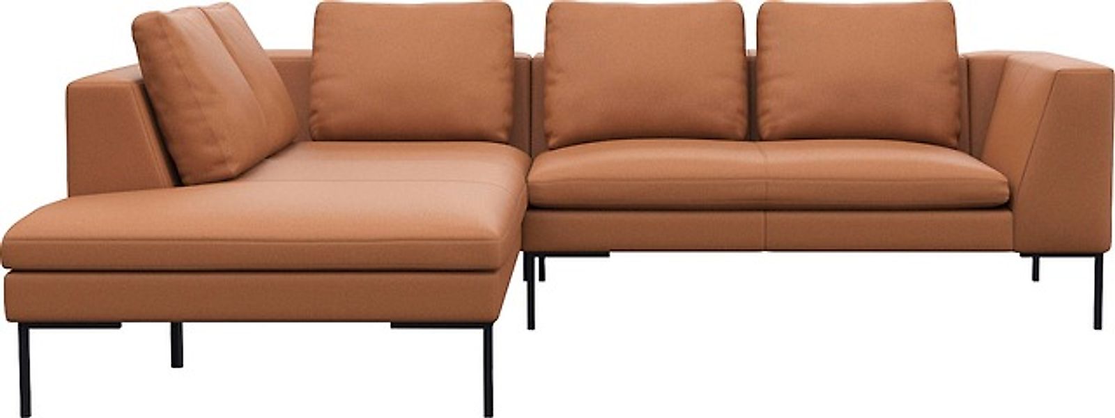 FLEXLUX Ecksofa »Loano, superbequemer Sitzkomfort durch Kaltschaum im Sitz, günstig online kaufen