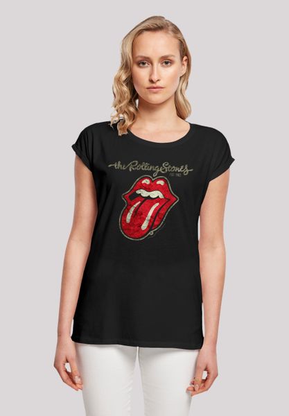 F4NT4STIC T-Shirt "The Rolling Stones Plastered Tongue Washed" Premium Qual günstig online kaufen