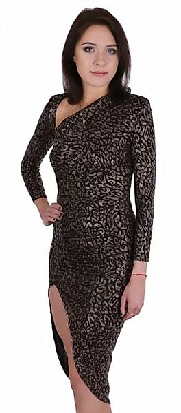 Sarcia.eu Midikleid Kleid mit Schlitz und Leopardenmuster John Zack XL günstig online kaufen