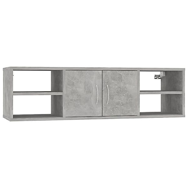 furnicato Wandregal Betongrau 102x30x29 cm Holzwerkstoff, günstig online kaufen