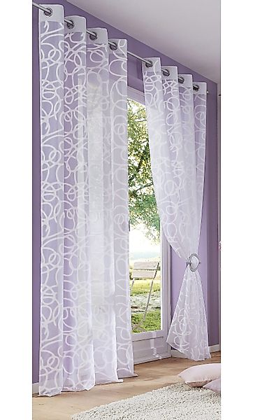 my home Gardine Tanaro, Ösen (2 günstig online kaufen