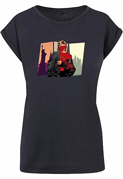 Merchcode T-Shirt "Merchcode Damen Laides Grand Red Girl Extended Shoulder günstig online kaufen