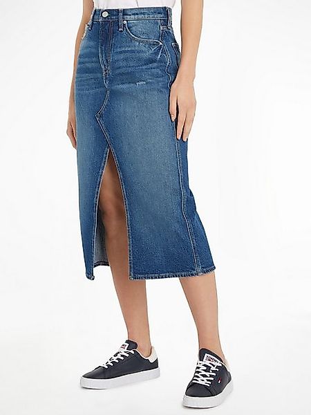 Tommy Jeans Midirock CLAIRE HGH MIDI SKIRT CH6138 Webrock im 5-Pocket-Style günstig online kaufen