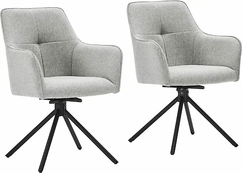 OTTO home Drehstuhl »Haily« (Set) Struktur (100% Polyester) hochwertiger St günstig online kaufen