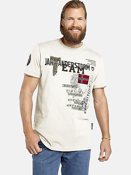 Jan Vanderstorm T-Shirt SÖLVE aus robustem günstig online kaufen