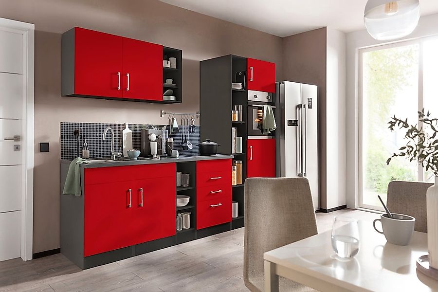KOCHSTATION Küchenzeile »KS-Paris«, ohne E-Geräte, Breite 280 cm günstig online kaufen