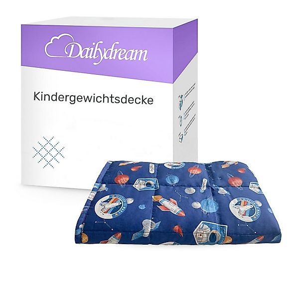 Dailydream Gewichtsdecke Dailydream Kinder Gewichtsdecke, Motiv Space günstig online kaufen
