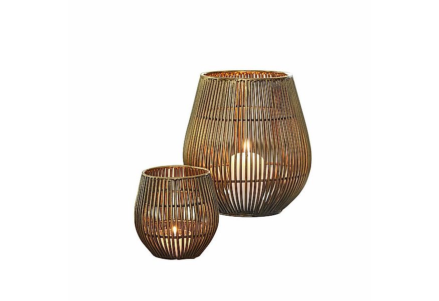 Mirabeau Windlicht Windlicht 2er Set Pontarino antikmessing (2er Set, 2er S günstig online kaufen