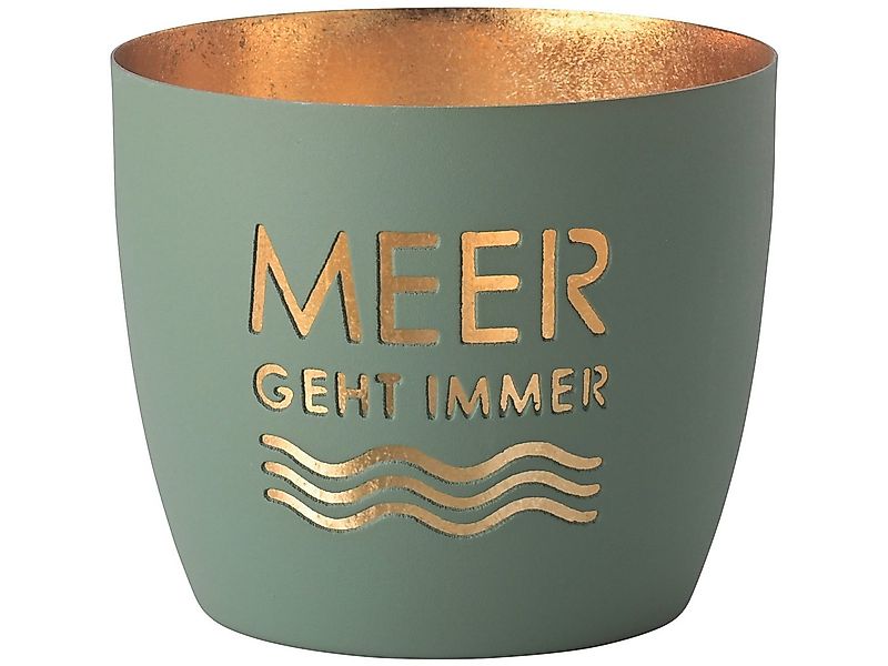 Giftcompany Windlicht Madras Windlicht M Meer geht immer powder blue/gold 8 günstig online kaufen