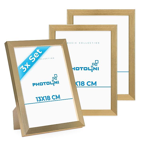 PHOTOLINI Bilderrahmen 3er Set, stabiles MDF-Holz, günstig online kaufen