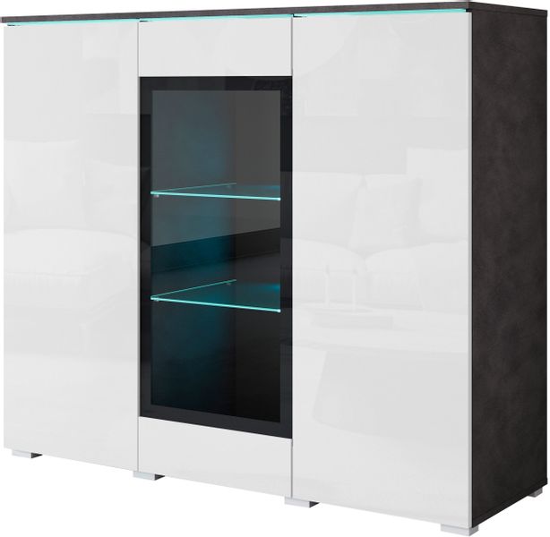 INOSIGN Highboard "Vera" Highboard mit 4 Türen, 9 Fächern, verglasten Türen günstig online kaufen