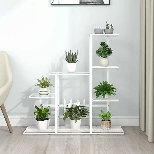 Blumenstender 94,5x25x88 Cm Weiß Metall günstig online kaufen