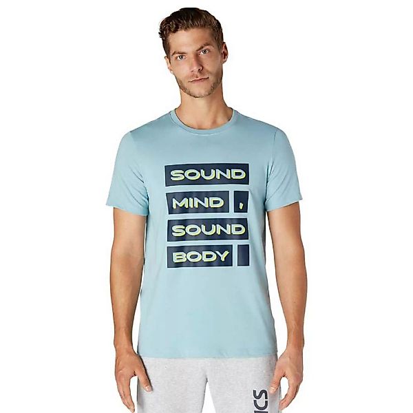 Asics Sound Mind Sound Body Graphic Iii Kurzarm T-shirt S Smoke Blue günstig online kaufen