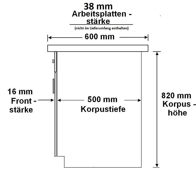 Küchen-Preisbombe Herdumbauschrank 60 cm Küche SIENA günstig online kaufen