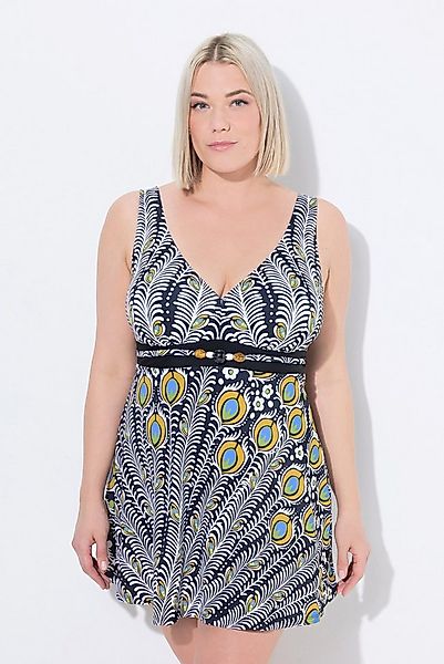 Ulla Popken Badekleid Badekleid Pfau Softcups Powermesh-Futter recycelt günstig online kaufen