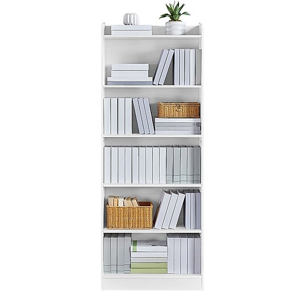 Yaheetech Bücherregal 180 cm H Standregal, 1-tlg., Schmales Regal Büchersch günstig online kaufen