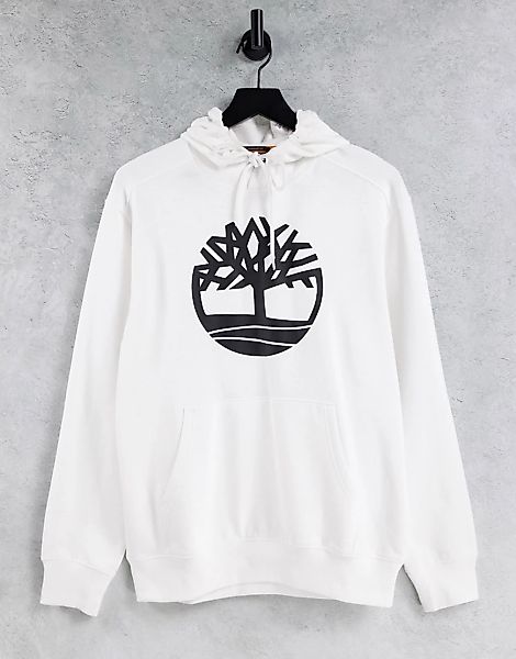 Timberland – Core Tree – Kapuzenpullover mit Logo in Weiß günstig online kaufen