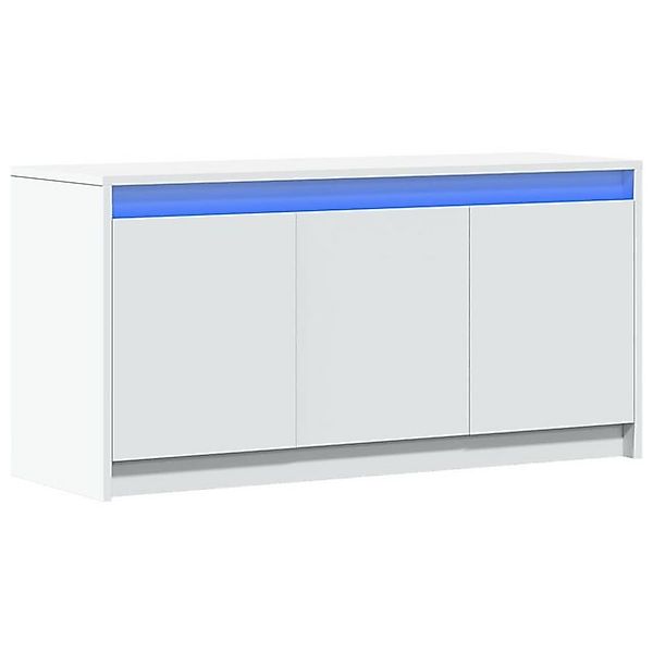vidaXL Schrankmodule TV-Schrank mit LED-Beleuchtung Weiß 100x34x50 cm Holzw günstig online kaufen