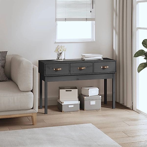 vidaXL Beistelltisch Konsolentisch Grau 114x40x75 cm günstig online kaufen
