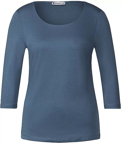 STREET ONE 3/4-Arm-Shirt "Style Pania", in schlichter Unifarbe günstig online kaufen