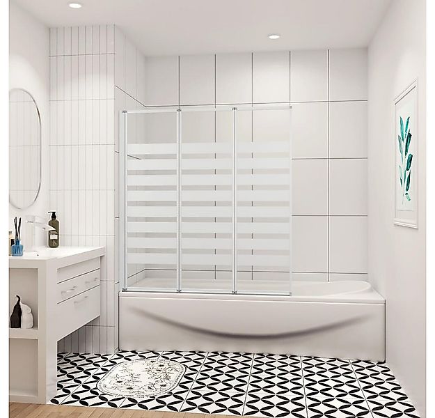 duschspa Badewannenaufsatz 130x140cm links Faltwand Duschwand Trennwand mit günstig online kaufen