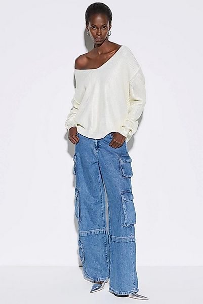 No Matter What Longpullunder Strickpullover mit V-Ausschnitt günstig online kaufen