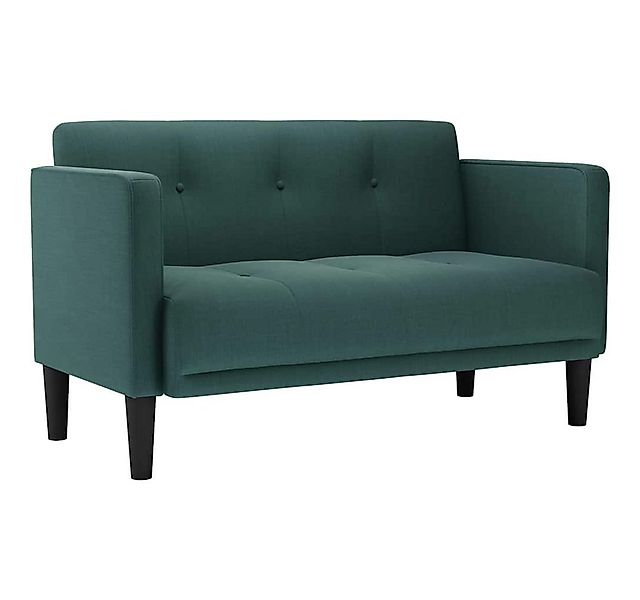 vidaXL Sofa Zweisitzer-Sofa Dunkelgrün 111 cm Stoff günstig online kaufen