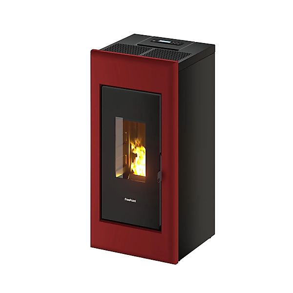 Freepoint Pelletofen One Airtight FreePoint Pelletofen One Stahl Bordeaux 7 günstig online kaufen