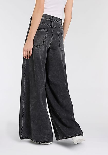 Herrlicher Weite Jeans "Shyra Palazzo Denim Black" mit hoher Leibhöhe, Seit günstig online kaufen