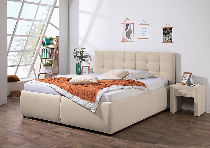 Maintal Polsterbett "Felsental" inklusive Bettkasten, in H2, H3 & H4 erhält günstig online kaufen