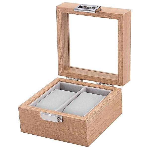 mixed24 Schmuckkasten Holz Uhrenkoffer für 2 günstig online kaufen