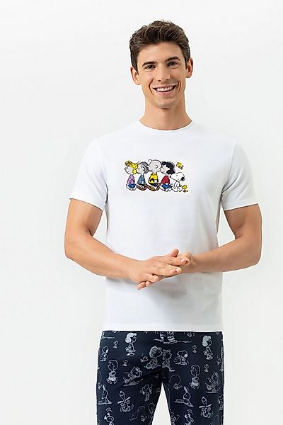 Mey Pyjamaoberteil Serie mey x Peanuts Print: Peanuts-Gruppenmotiv (1-tlg) günstig online kaufen