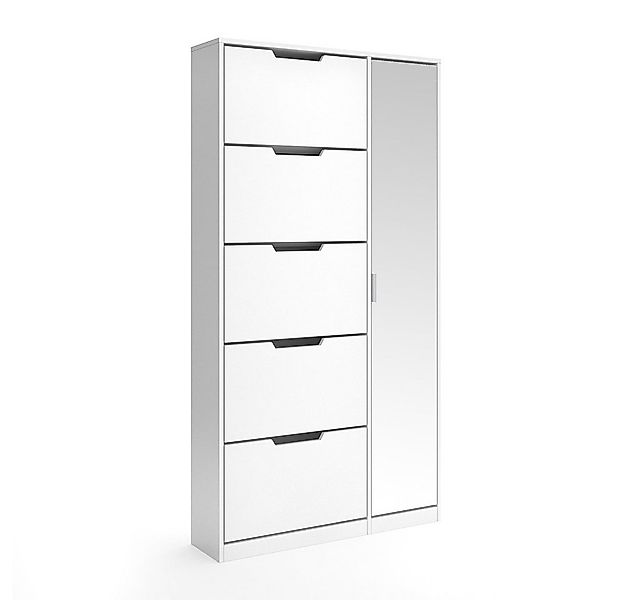 Vicco Schuhkipper Luca, Weiß/Weiß, 22 x 169 cm günstig online kaufen