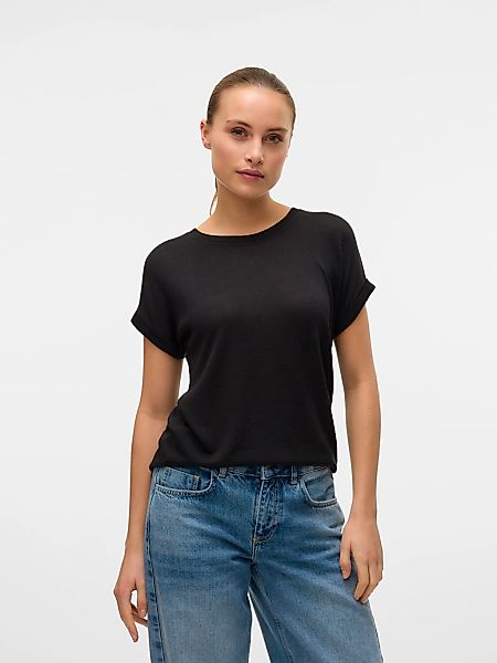 Vero Moda "VMBRIANNA SS O-NECK PULLOVER BOO REP" mit überschnittenen Schult günstig online kaufen