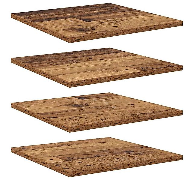 vidaXL Bücherregal Regalbrett 4 pcs Braun 40 x 40 x 1,5 cm Holzwerkstoff, 4 günstig online kaufen