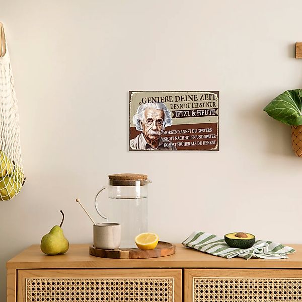 queence Alu-Dibond-Druck "A. Einstein", Sprüche-Sprüche & Texte, Einstein, günstig online kaufen