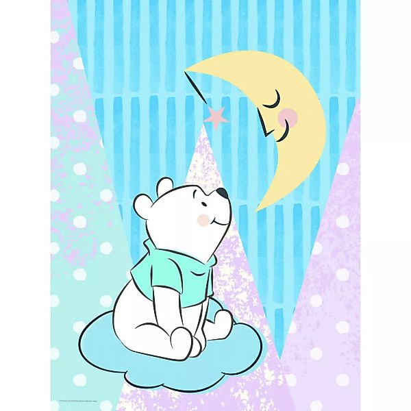 Komar Wandbild Winnie Pooh Moon Disney B/L: ca. 30x40 cm günstig online kaufen