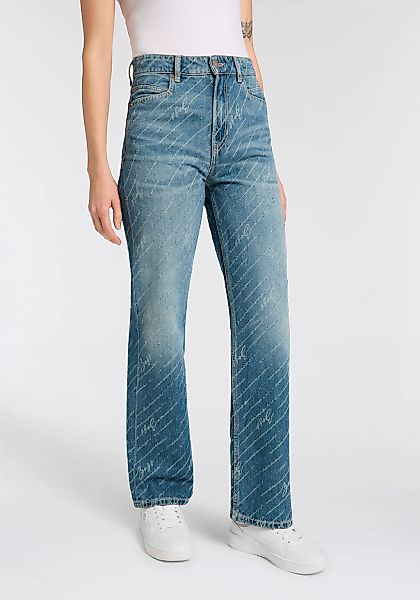 BOSS ORANGE Straight-Jeans "Ada High Rise Slim Premium Damenmode", mit All- günstig online kaufen