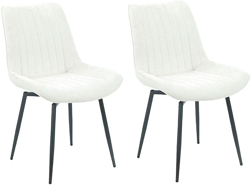 HELA 4-Fußstuhl »NEWPORT« (Set) 2 Stk. Microfaser   Webstoff 4-Fuß,XL-Sitzb günstig online kaufen