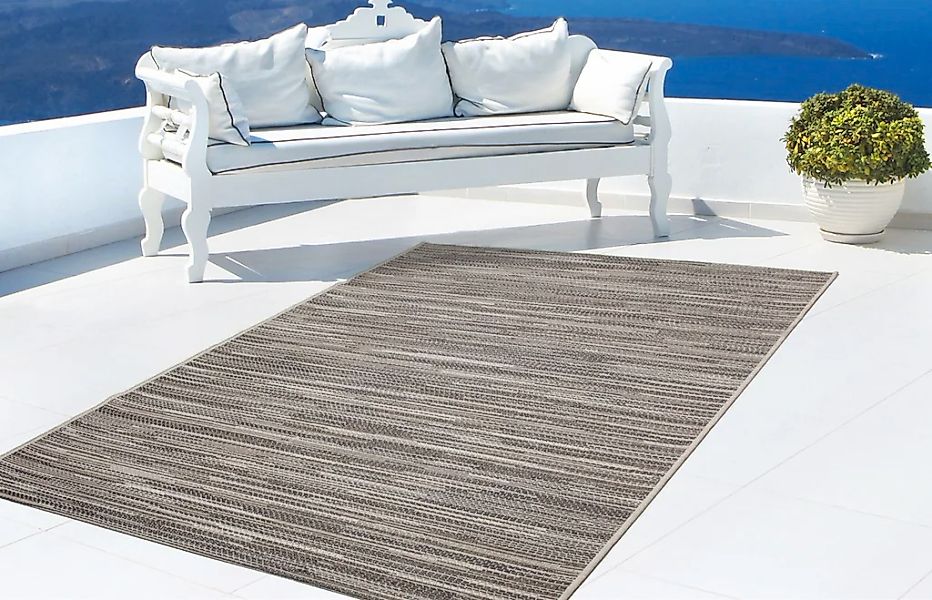 my home Teppich "Sokol" rechteckig 7 mm Höhe Indoor und Outdoor geeignet, W günstig online kaufen