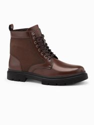 OMBRE Herren-Trapperstiefel mit hohem Schaft aus günstig online kaufen